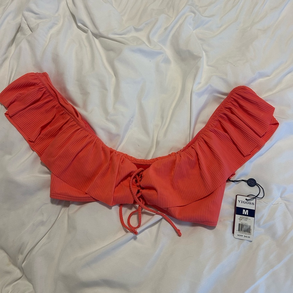 Vigoss Swim Coral Top off the shoulder